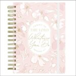 Commit to the Lord Pink Chunky Hardcover Wirebound Journal with Elastic Closure